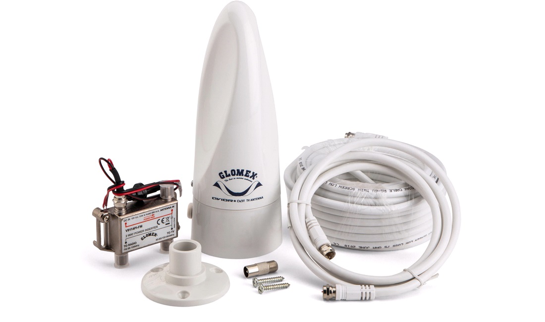 Glomex VT300 TV antenne Compact avior m/kabel og beslag