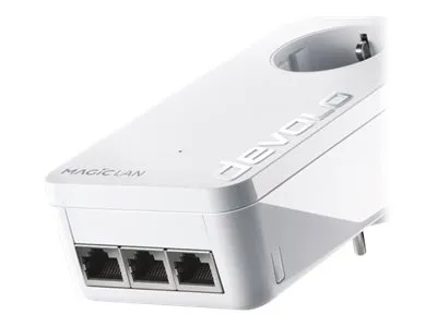 devolo Magic 2 LAN triple - Starter Kit - bro - - 1GbE, HomeGrid - kan sluttes til vægstik