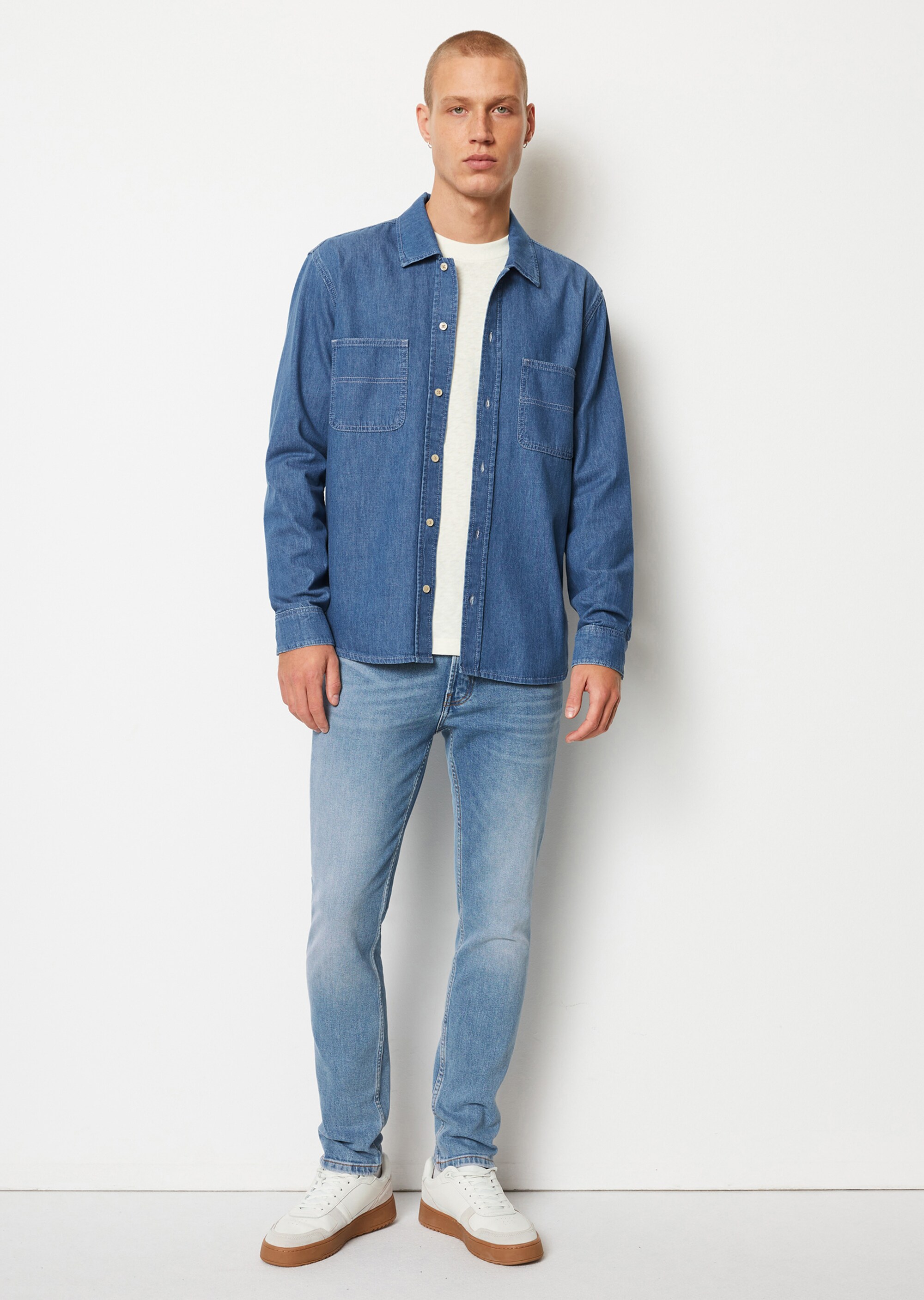 Jeanshemd regular aus reiner Bio-Baumwolle