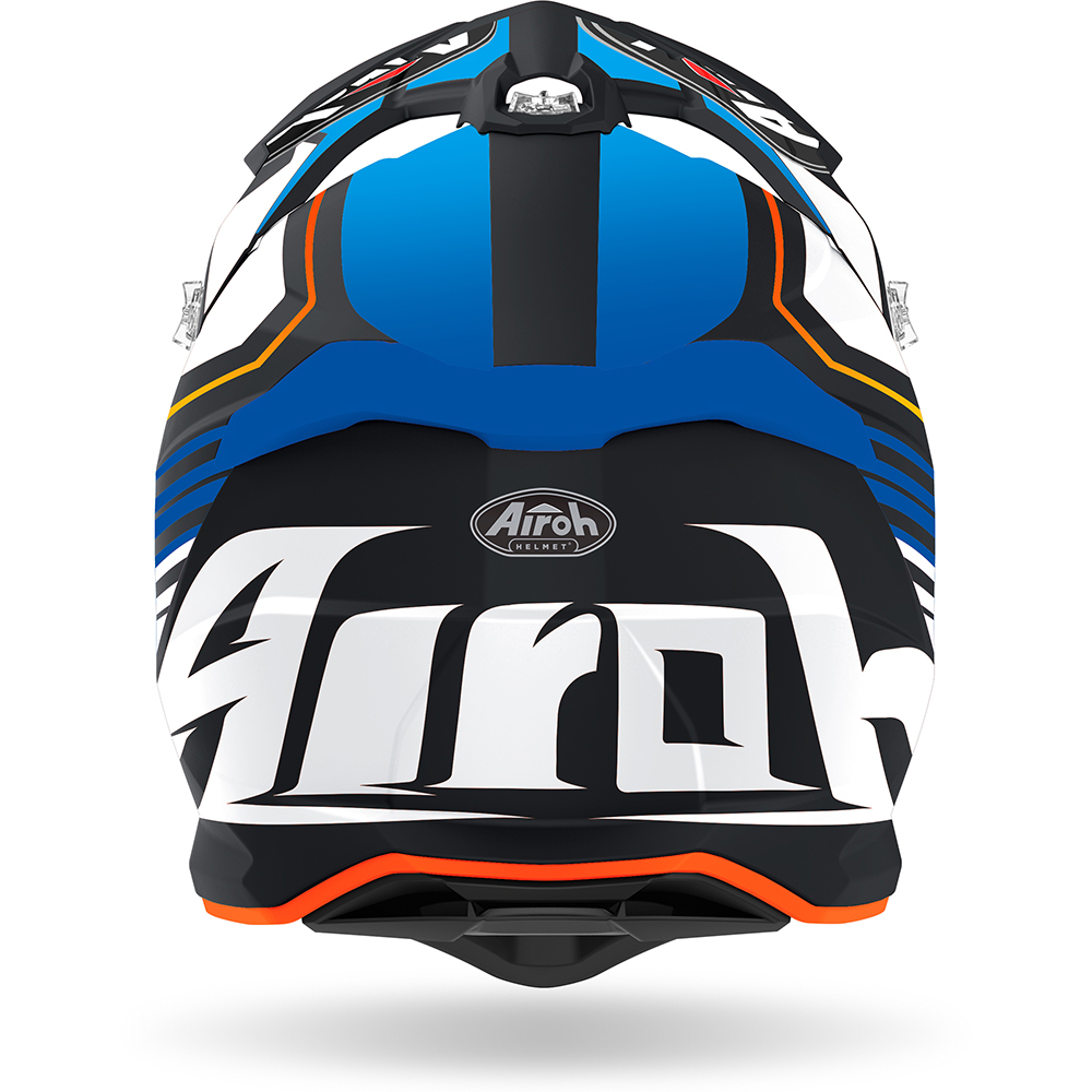 Airoh - Casque Strycker Shaded Bleu / Noir / Blanc / Orange