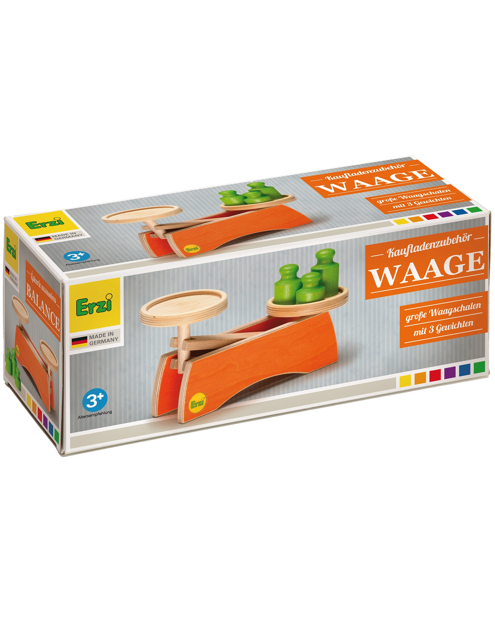 Kaufladenzubehör WAAGE (66x28,4x11,8) 4-teilig