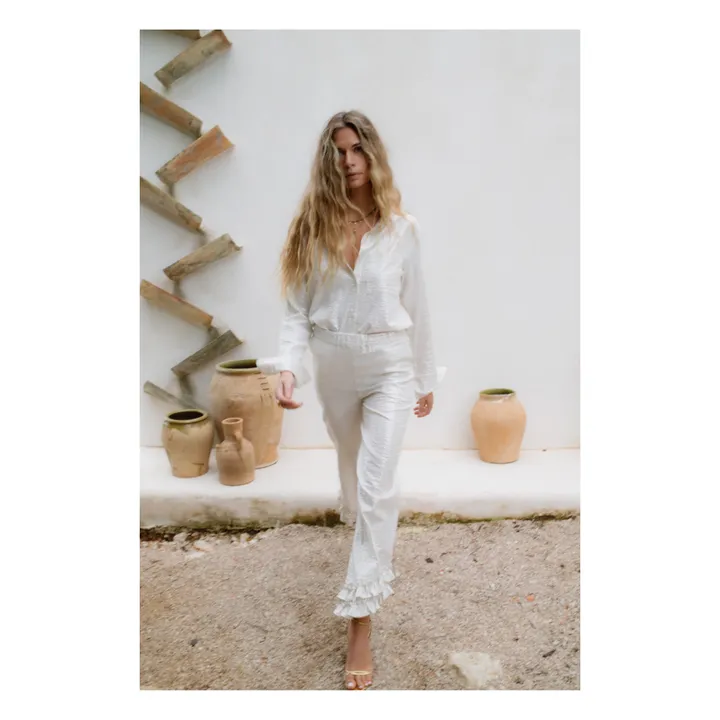 JoSephine Pantalon Mojito Rayures Métallisées | Argenté