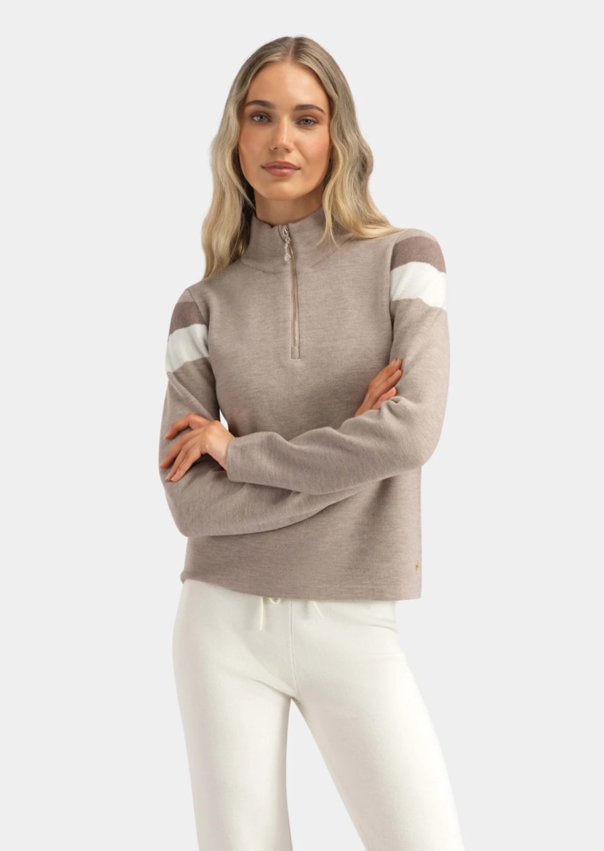 WoolLand Hemsedal Half-zip Ullgenser, Dame<br>Kombinerer komfort, varme og tidløst design!