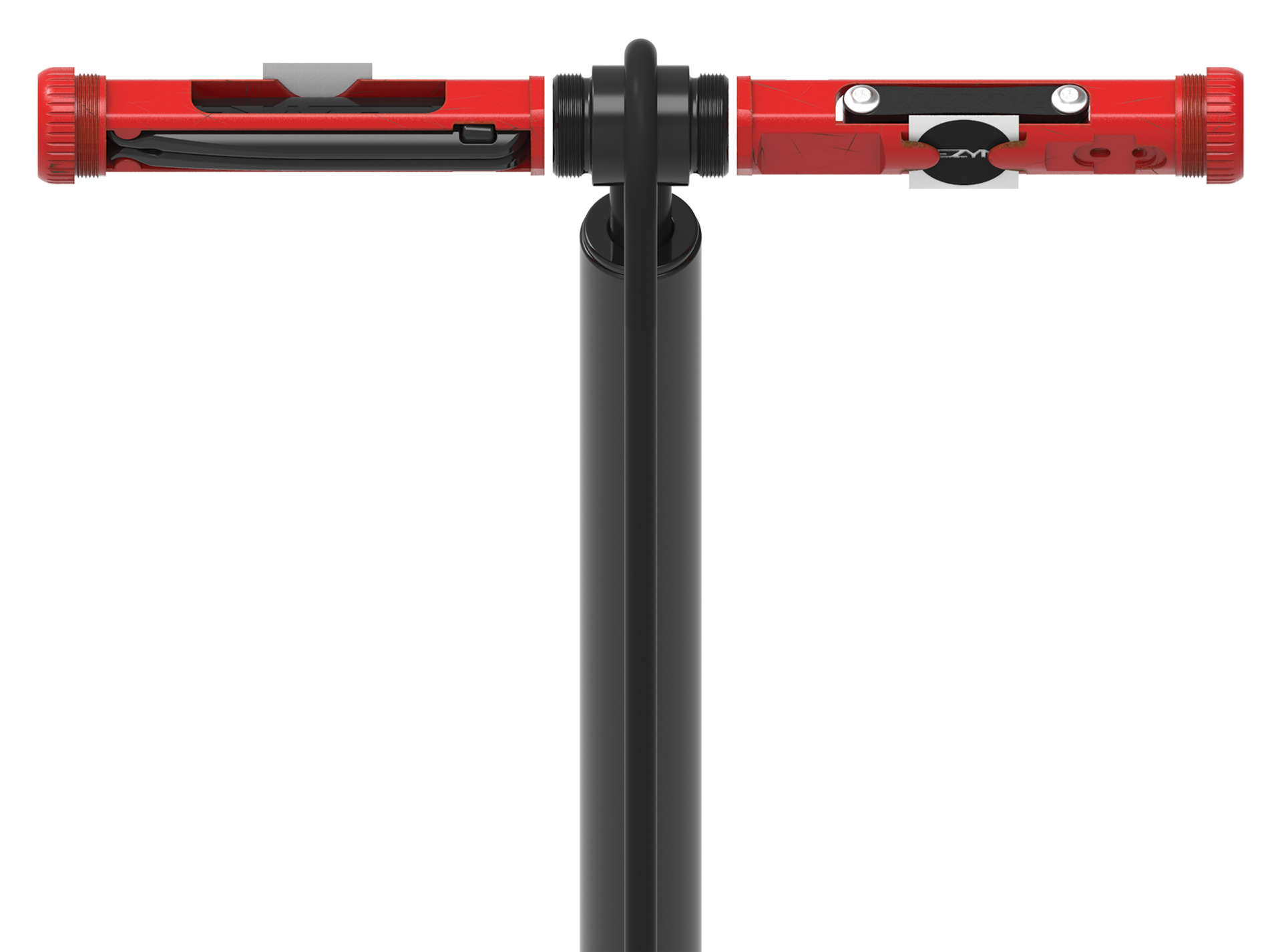 Lezyne Shop Floor Drive Vloerpomp Zwart/Hi-Gloss