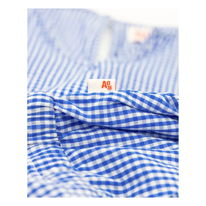 AO76 Combishort Carreaux Youri | Bleu