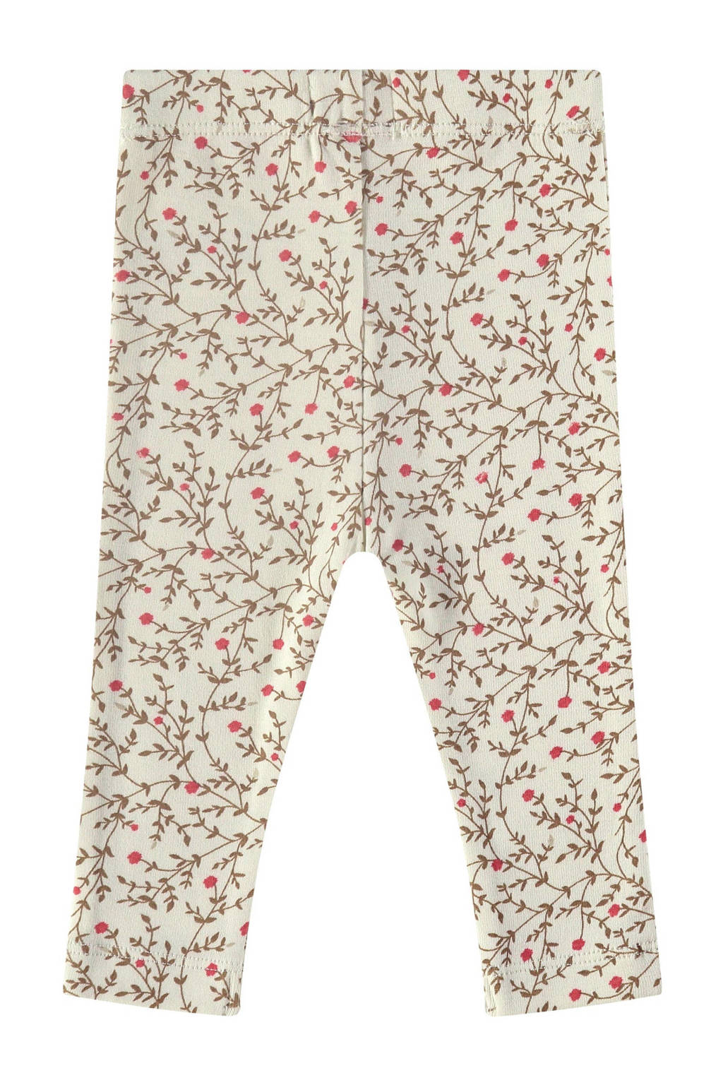 A Tiny Story baby gebloemde regular fit broek ecru/roze/groen - (set van )