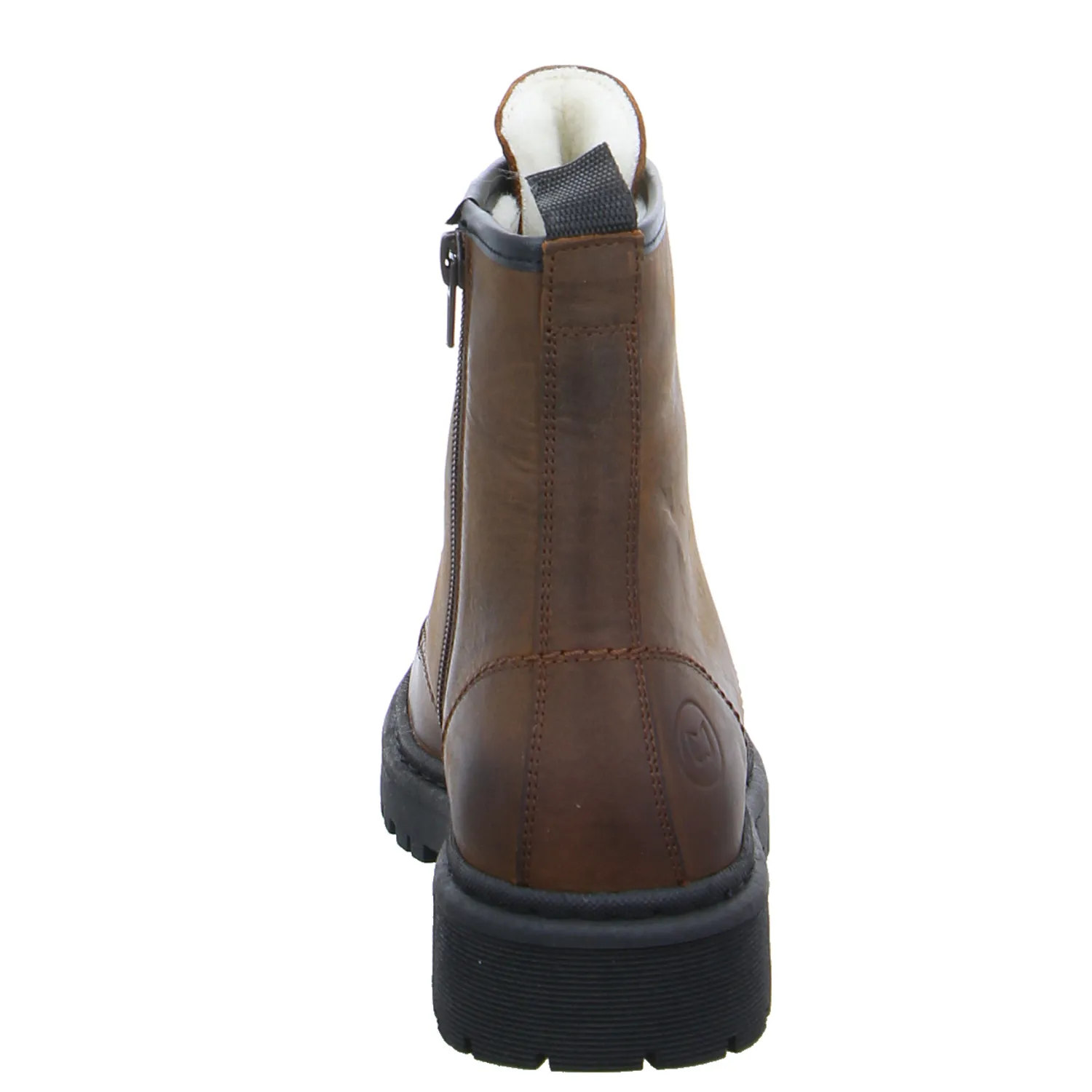 SCHUHENGEL Boot Braun Leder  mit Wollfutter