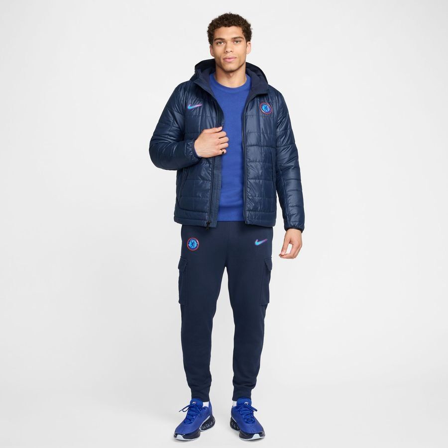 Chelsea Manteau d'Hiver NSW Synthetic Fill Fleece - Bleu Foncé/Blanc
