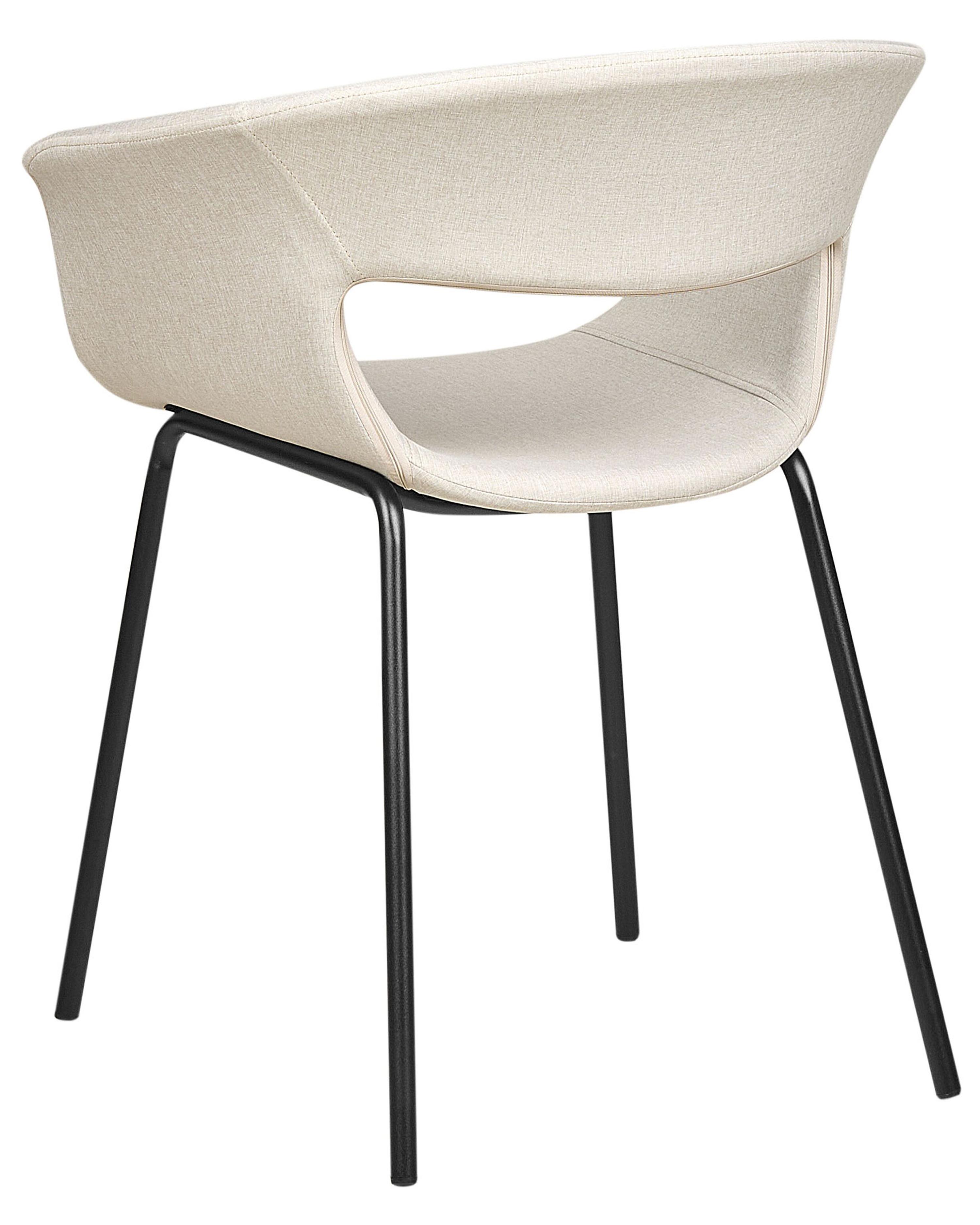Set van 2 eetkamerstoelen ELMA Lichtbeige