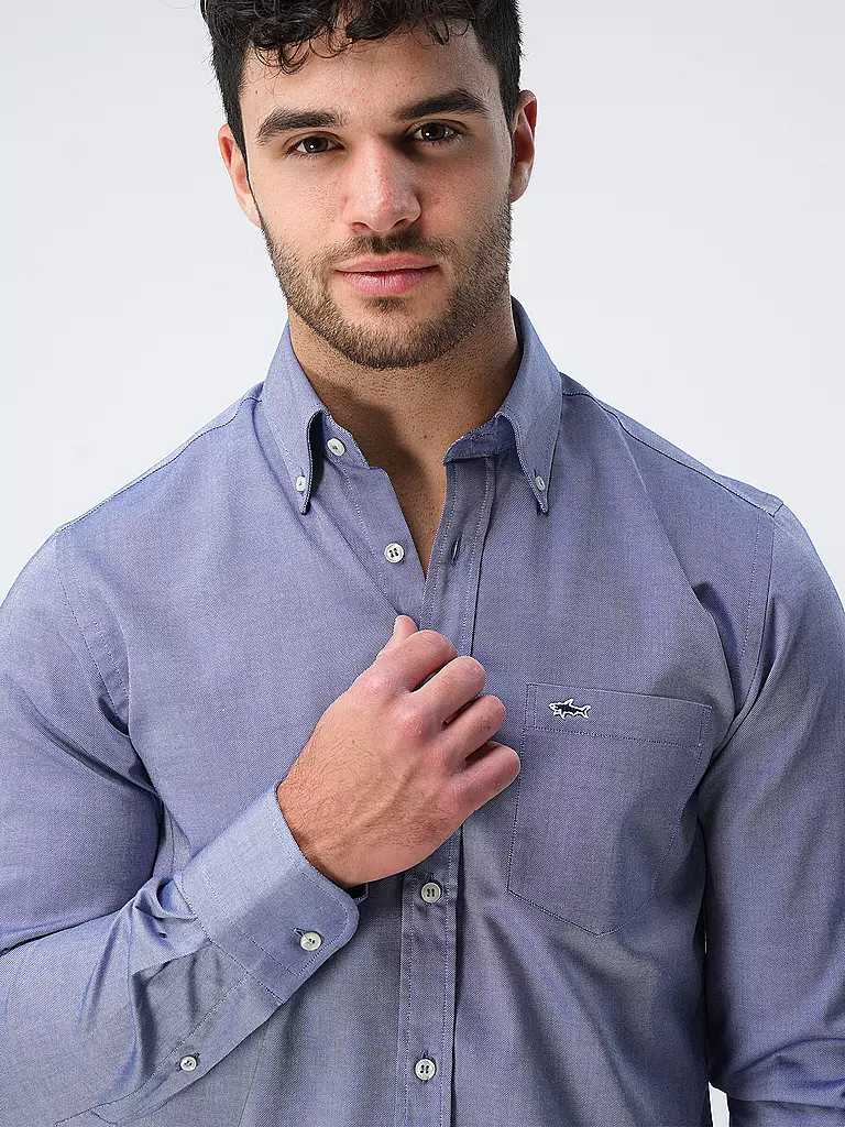 PAUL & SHARK Hemd blau