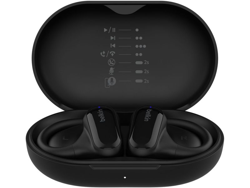 Belkin In-Ear-Kopfhörer Clearfit Schwarz Kabelloser Open-Ear-Kopfhörer