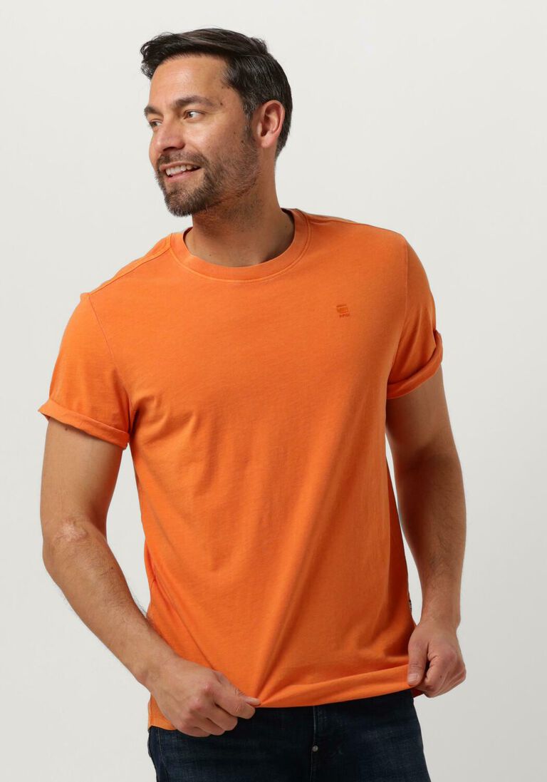G-STAR RAW oranje g-star raw t-shirt lash r t s/s