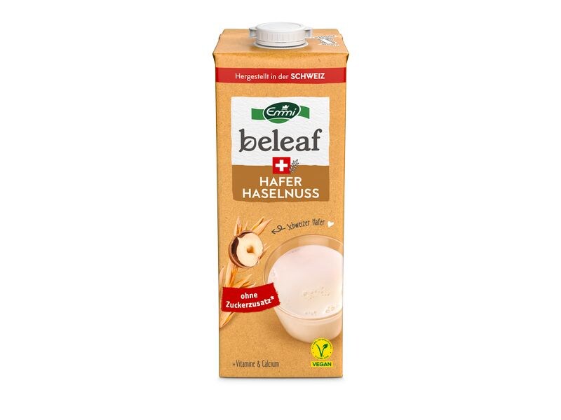 Beleaf Drink UHT Hafer Haselnuss 1 l Leckeres Hafergetränk mit nussigem Aroma