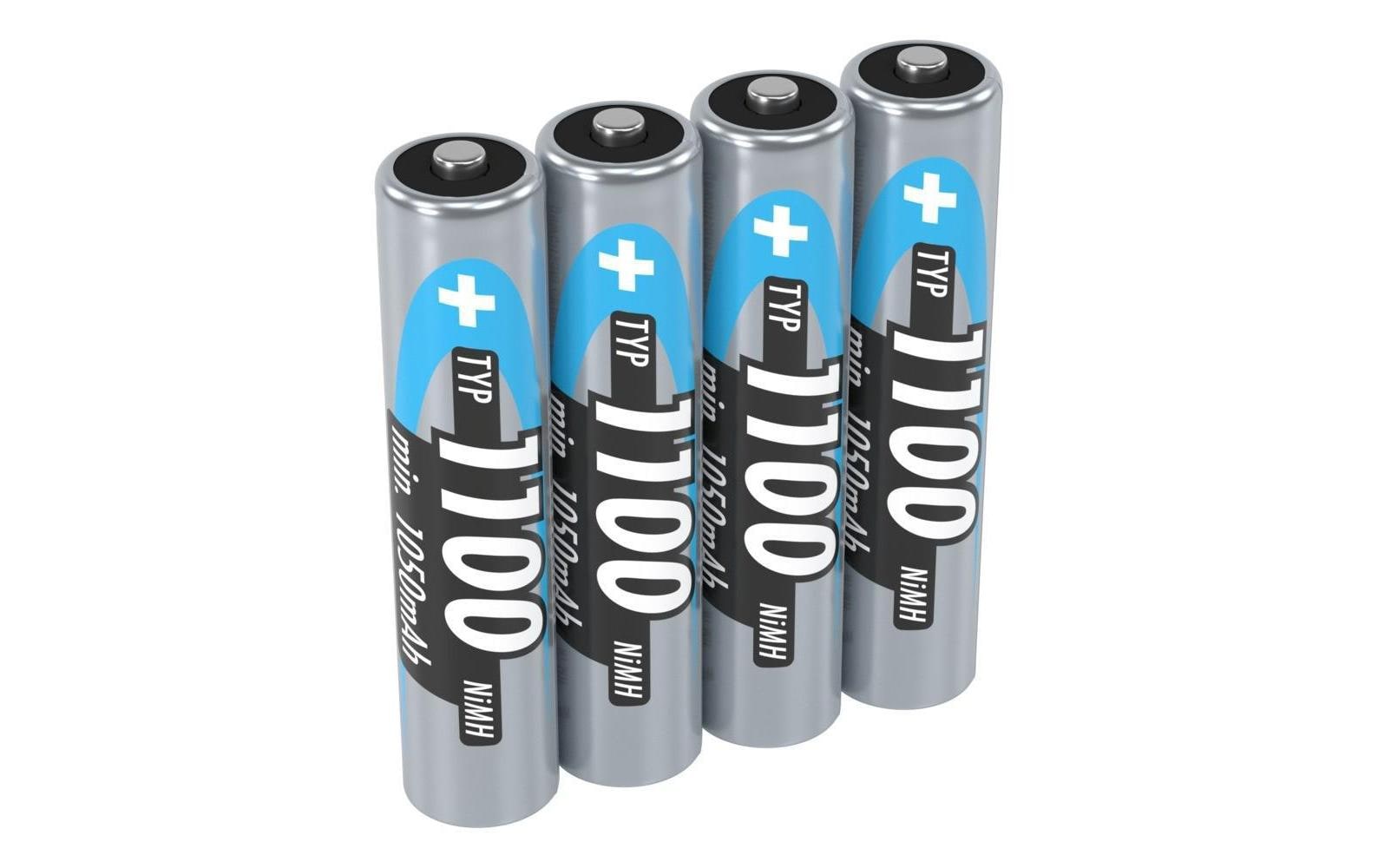 Akku Typ 1100 NiMH AAA 1100 mAh, 4 StückAAA-Akkus im 4er-Pack