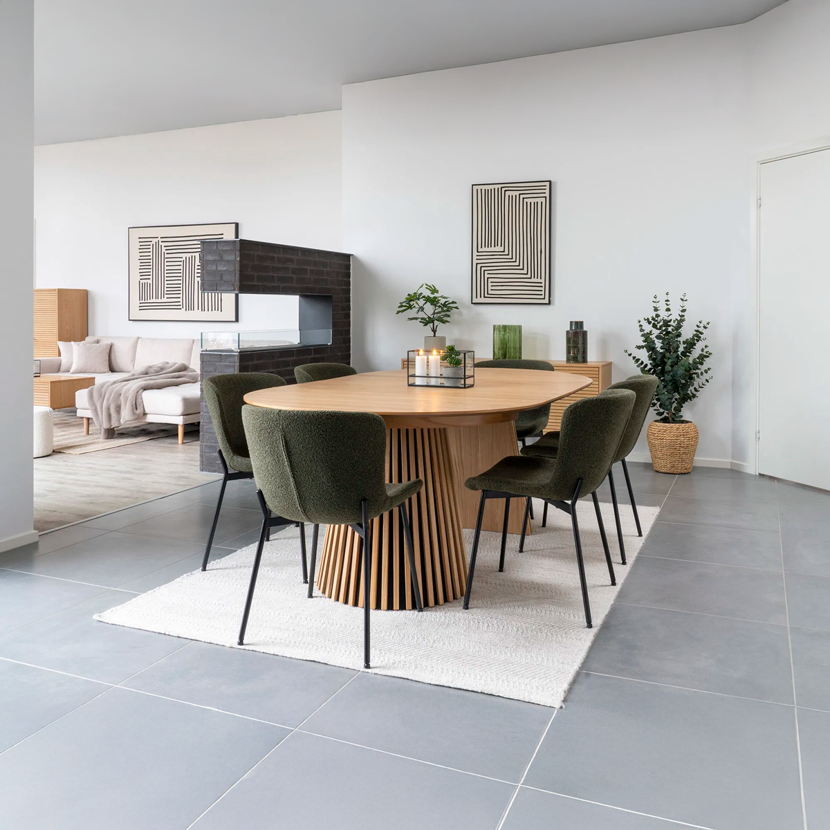 Uitschuifbare houten eettafel Alko - 120 tot 240 Naturel