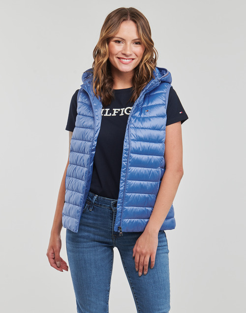 Tommy Hilfiger - LW PADDED GLOBAL STRIPE VEST - Bleu