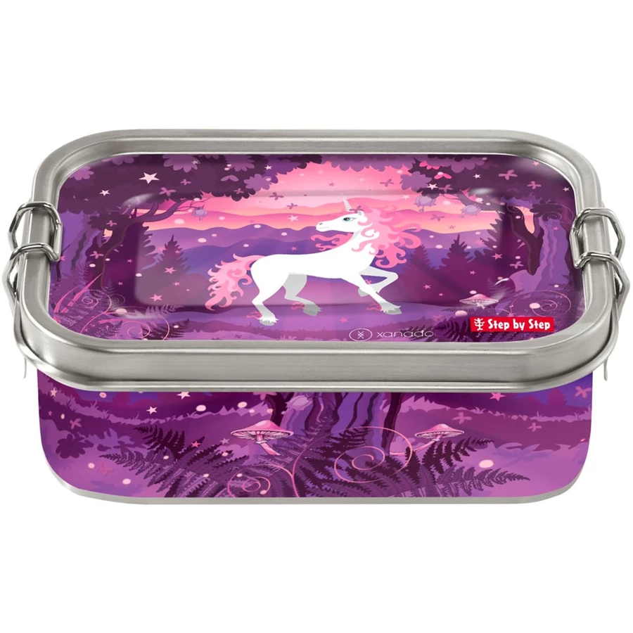 Step by Zubehör Edelstahl - Lunchbox 17 cm Unicorn Nuala