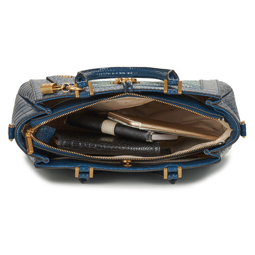 Guess - G JAMES LOGO SATCHEL - Bleu