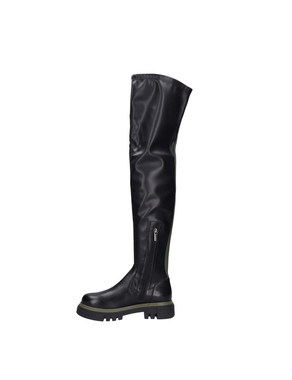Stiefel Corvara 02, schwarz-oliv