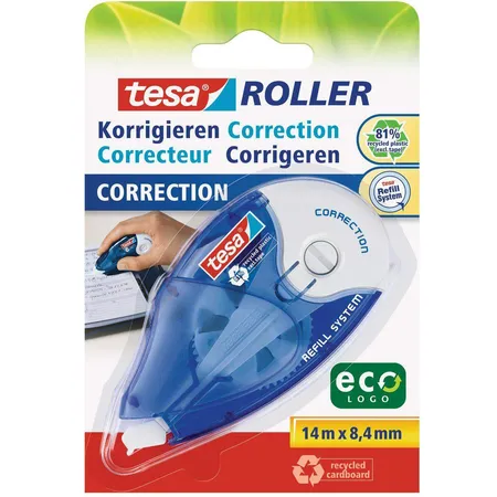 tesa Korrekturroller ecoLogo nachfüllbar 14m x 8,4mm