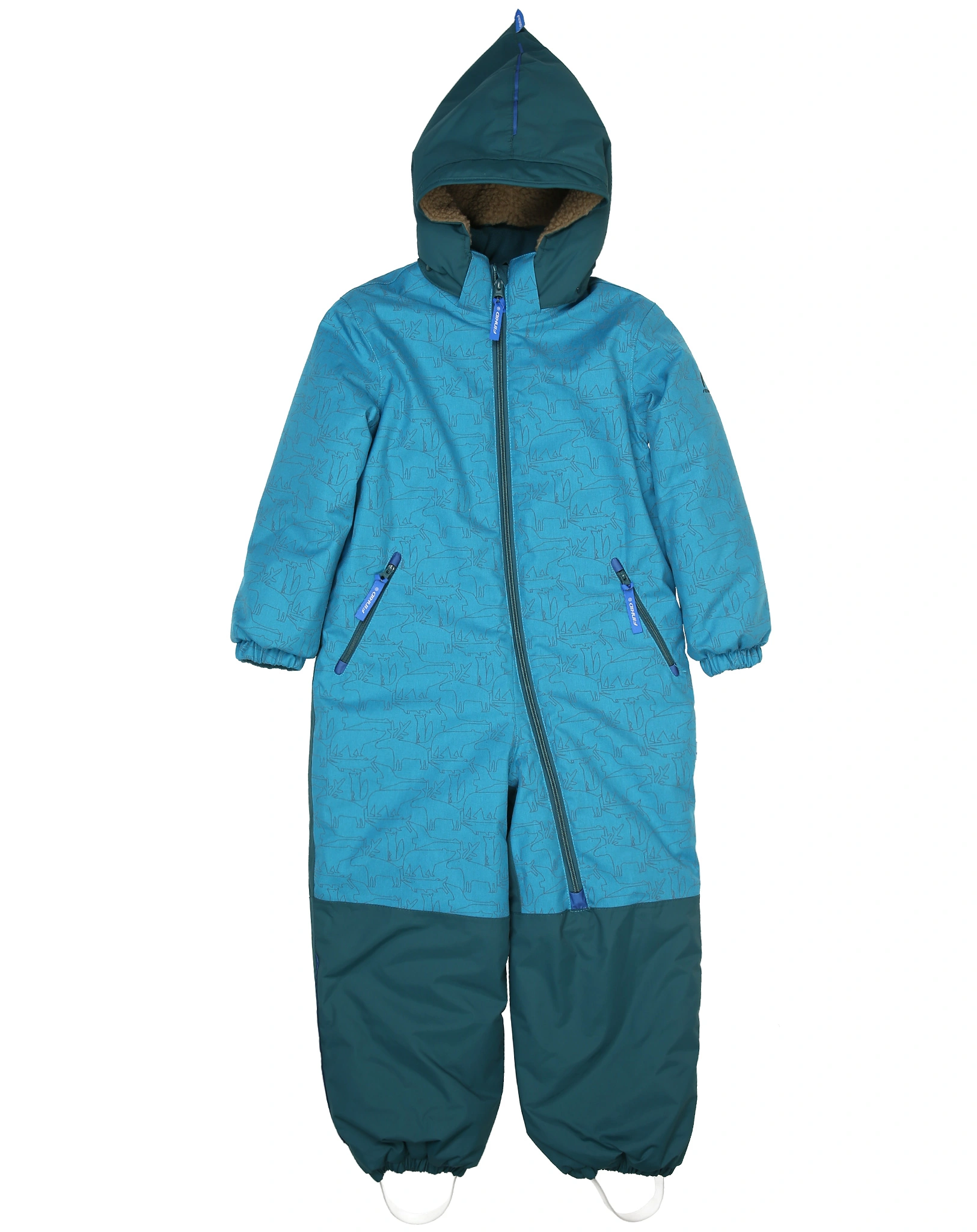 Winteroverall TURVA ICE in mosaic/deep teal