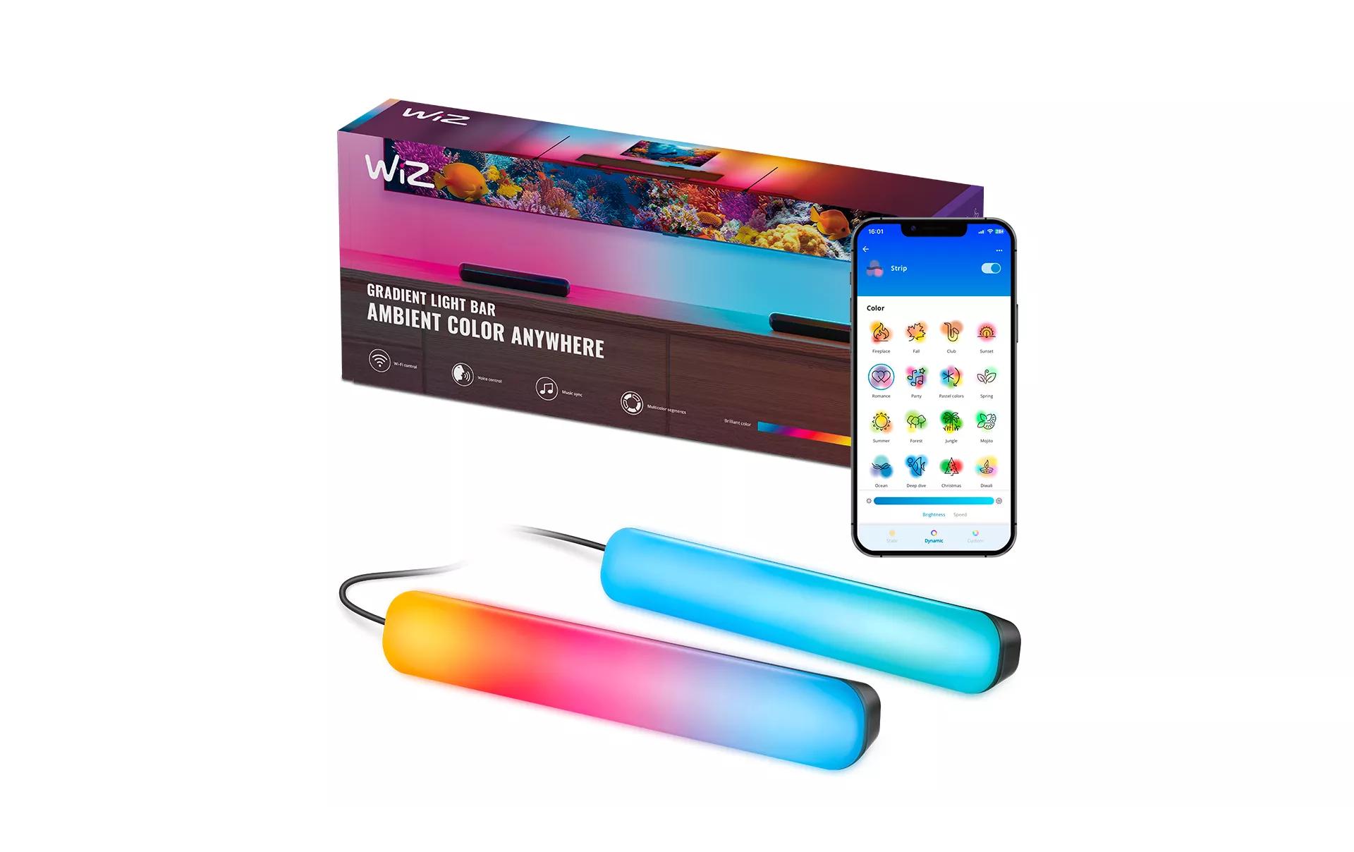 Gradient Light Bars Doppelpack RGBIC RGBIC, DoppelpackDynamische RGBIC Lichtleisten für das perfekte Ambiente