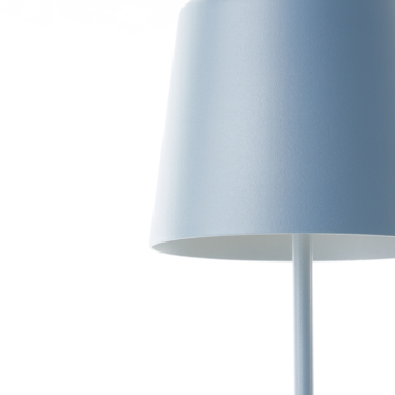 Tafellamp Kaami draagbaar LED 2W voor buiten met USB oplaadbare accu, blauw