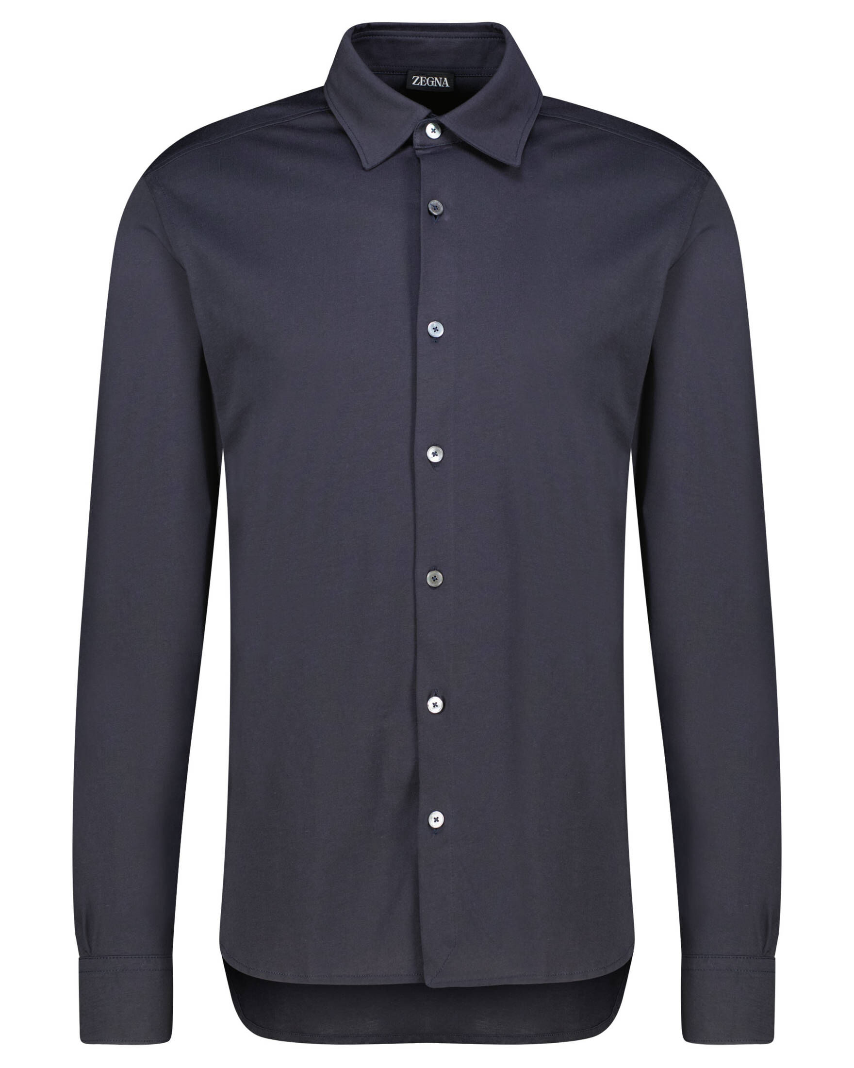 Zegna| Herren Jerseyhemd Langarm