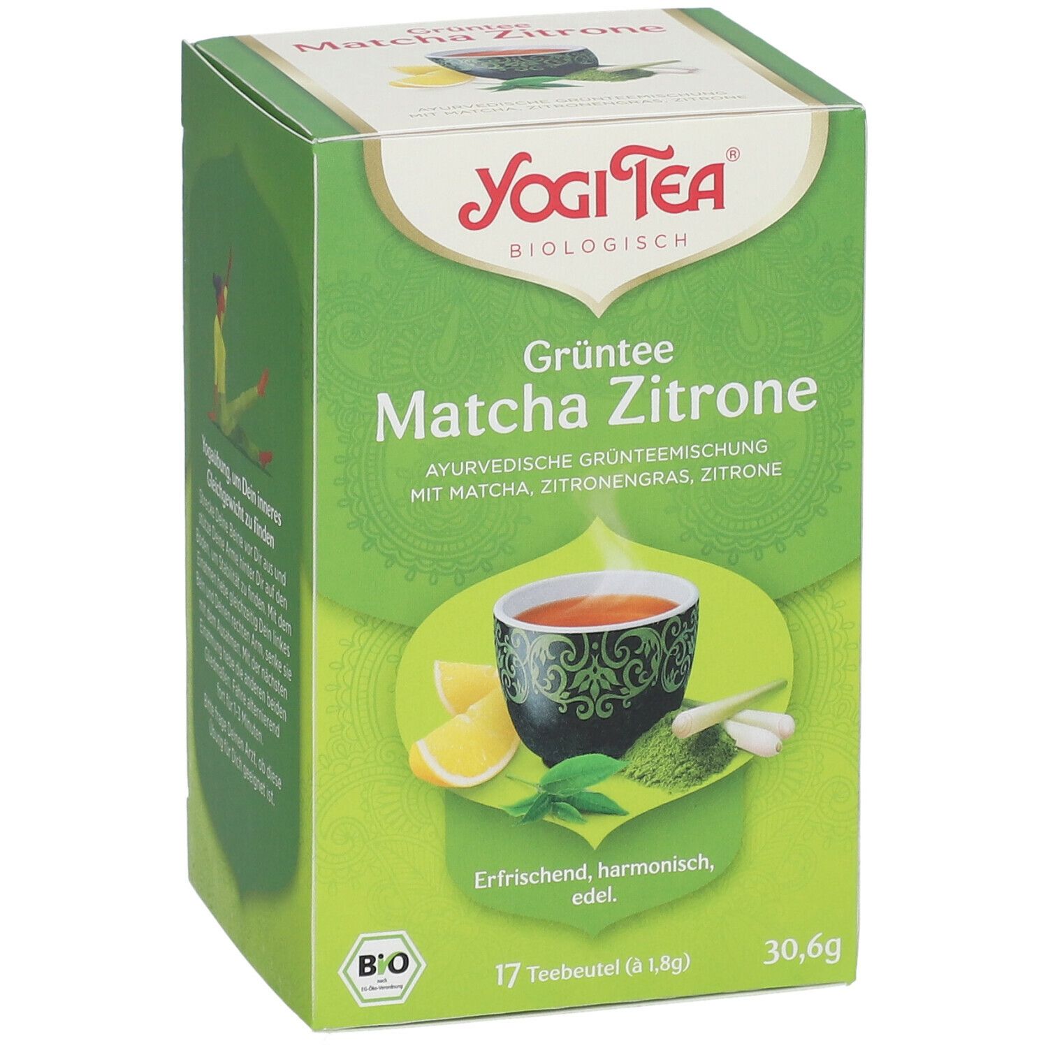 YOGI TEA® Grüntee Matcha Zitrone, Grüner Bio-Tee