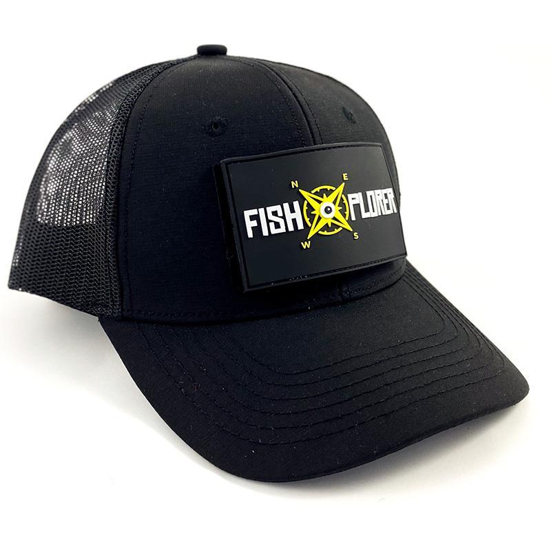 Casquette Homme À Scratch Fishxplorer Trucker Hydrofuge + Uv Résistant - Noir