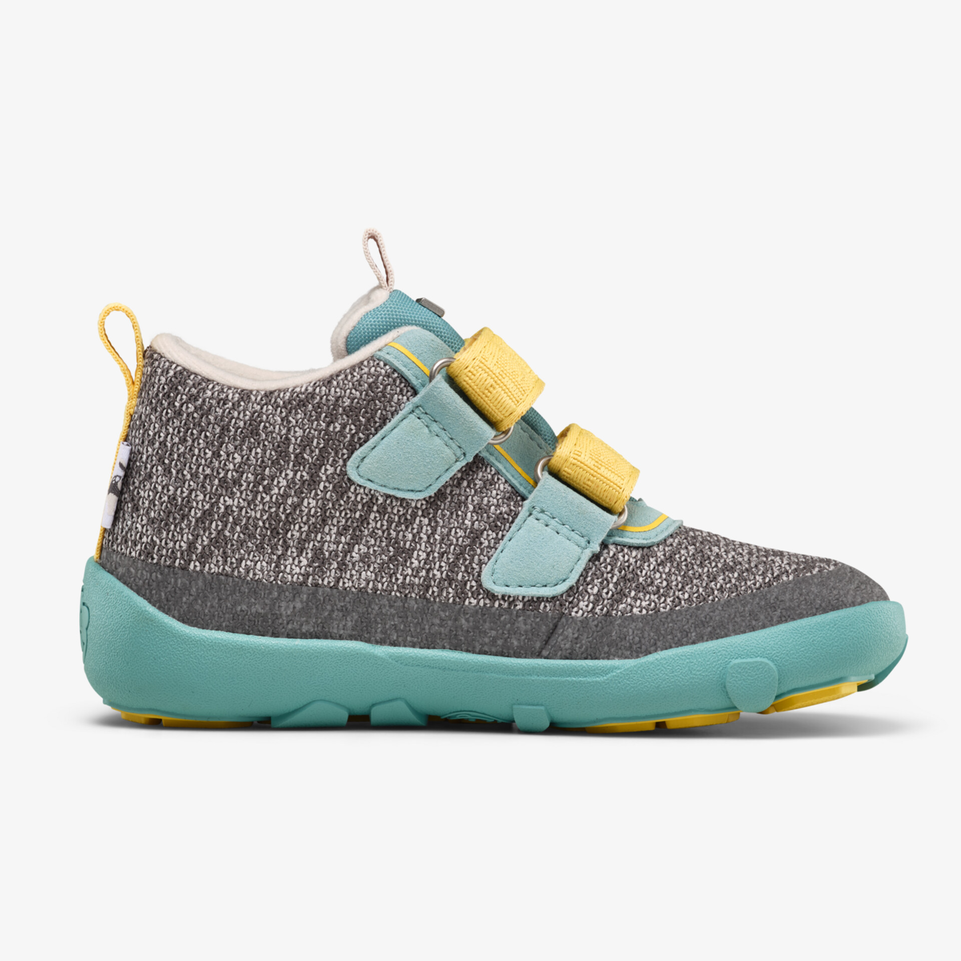 Affenzahn Knit Happy Nashorn Kinder Barfußschuhe grün