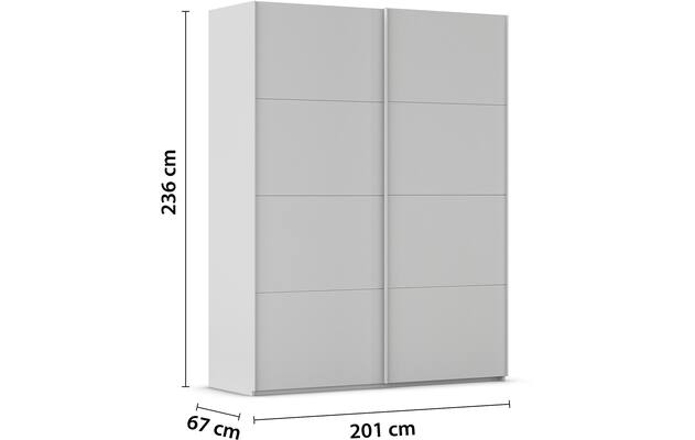 Kledingkast Finca Mat Glas