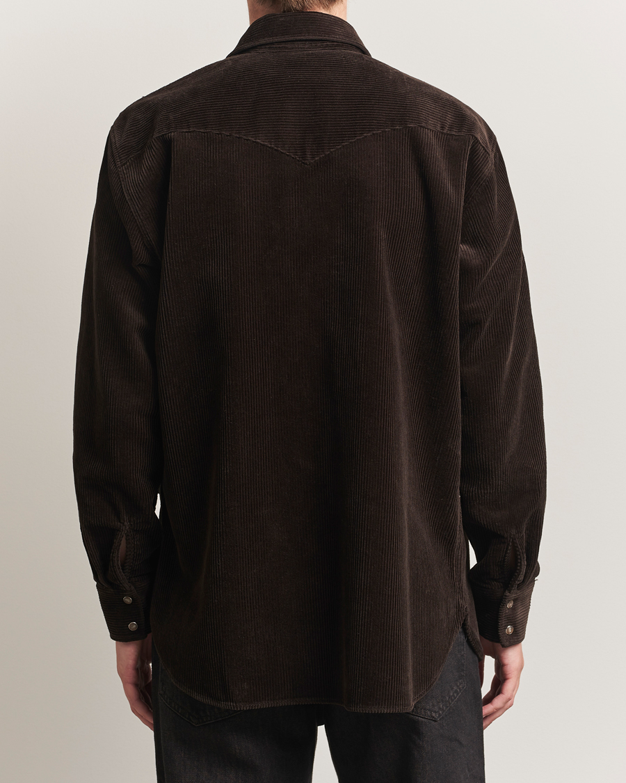 NN07 Ricky Corduroy Overshirt Demitasse Brown