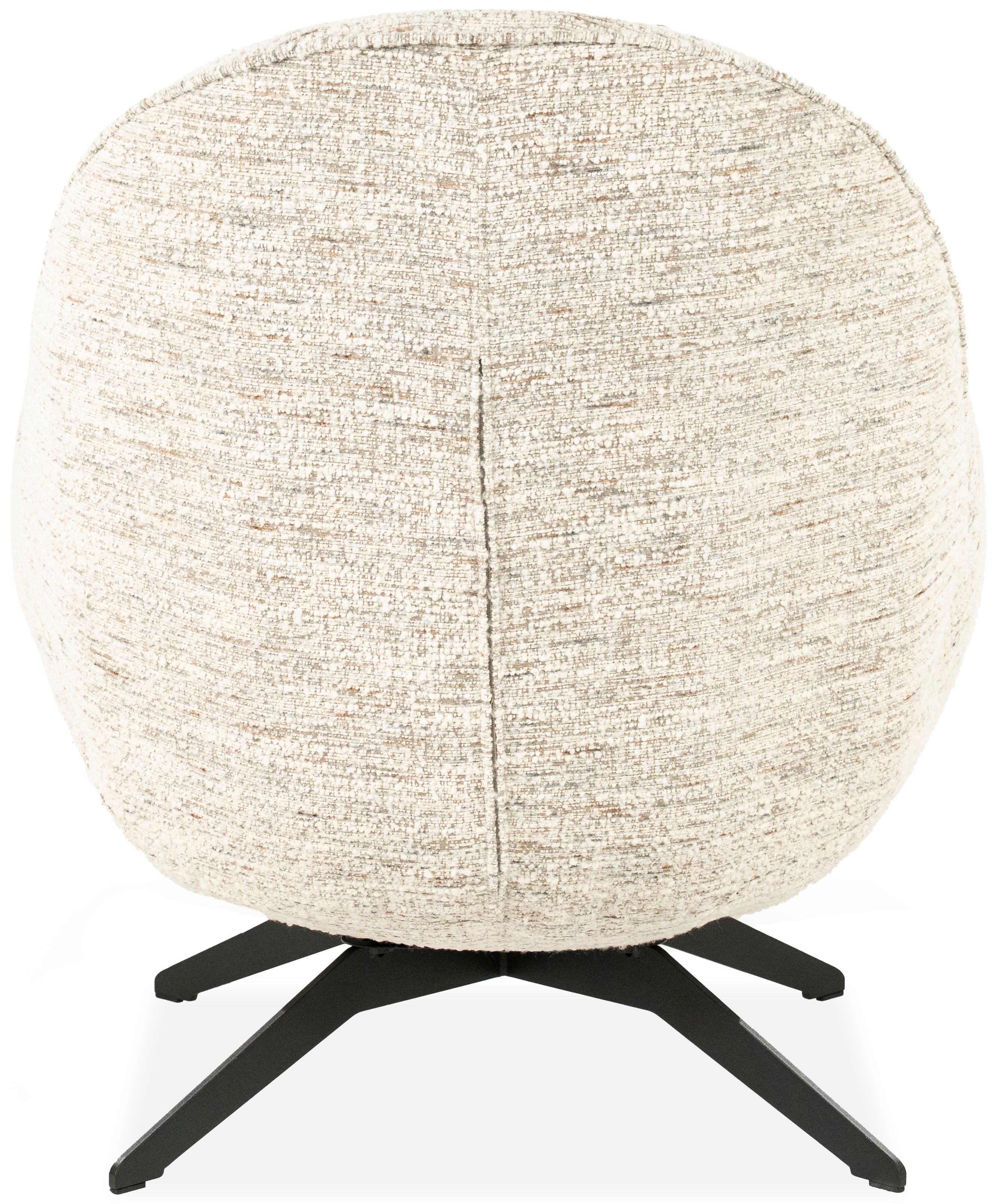 Fauteuil met hocker Beige 96452 Zora B76 x D87 x H86.2 cm