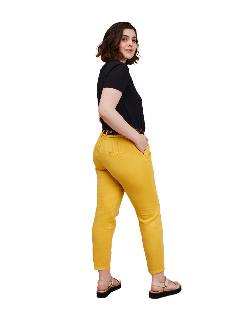 LAB DIP PANTALON THEA TENCEL GOLDEN YELLOW