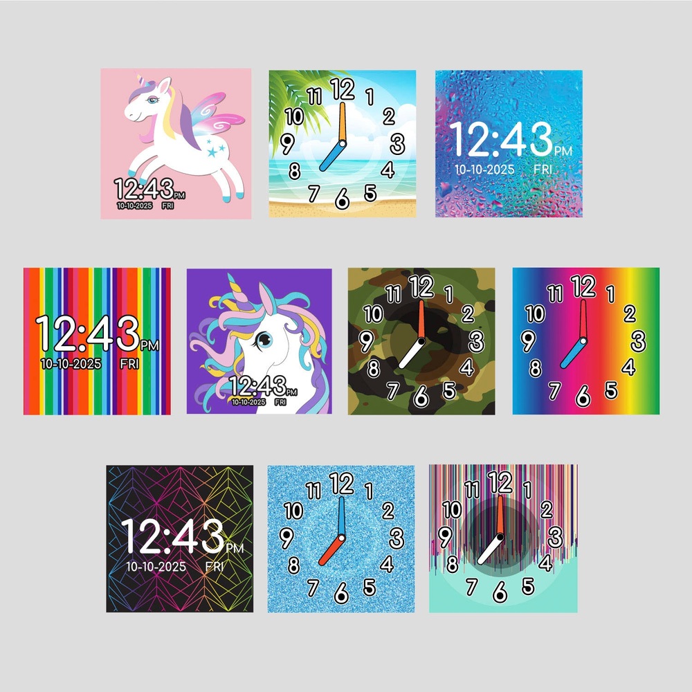 iTime Kinder-Smartwatch mit Einhorn-Motiv, pink