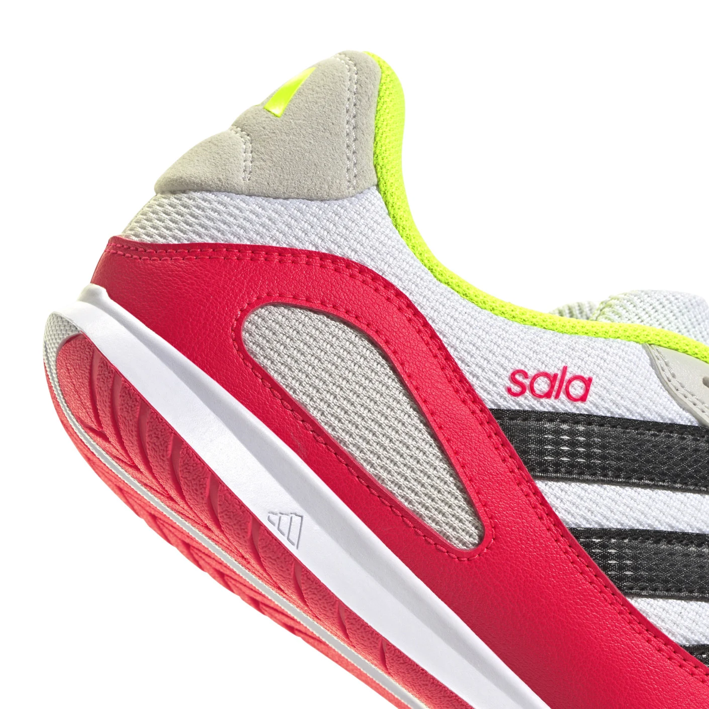 Adidas Super Sala III Zaalvoetbalschoenen (IN) Wit Rood Grijs Geel