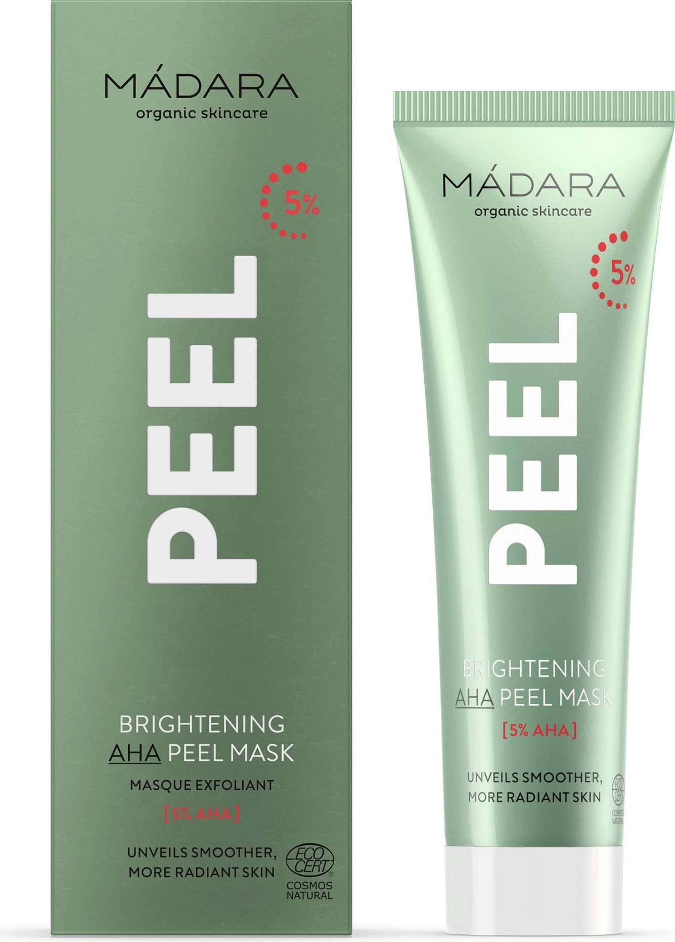 MÁDARA Organic Skincare  Brightening AHA Peel Mask, 60 ml