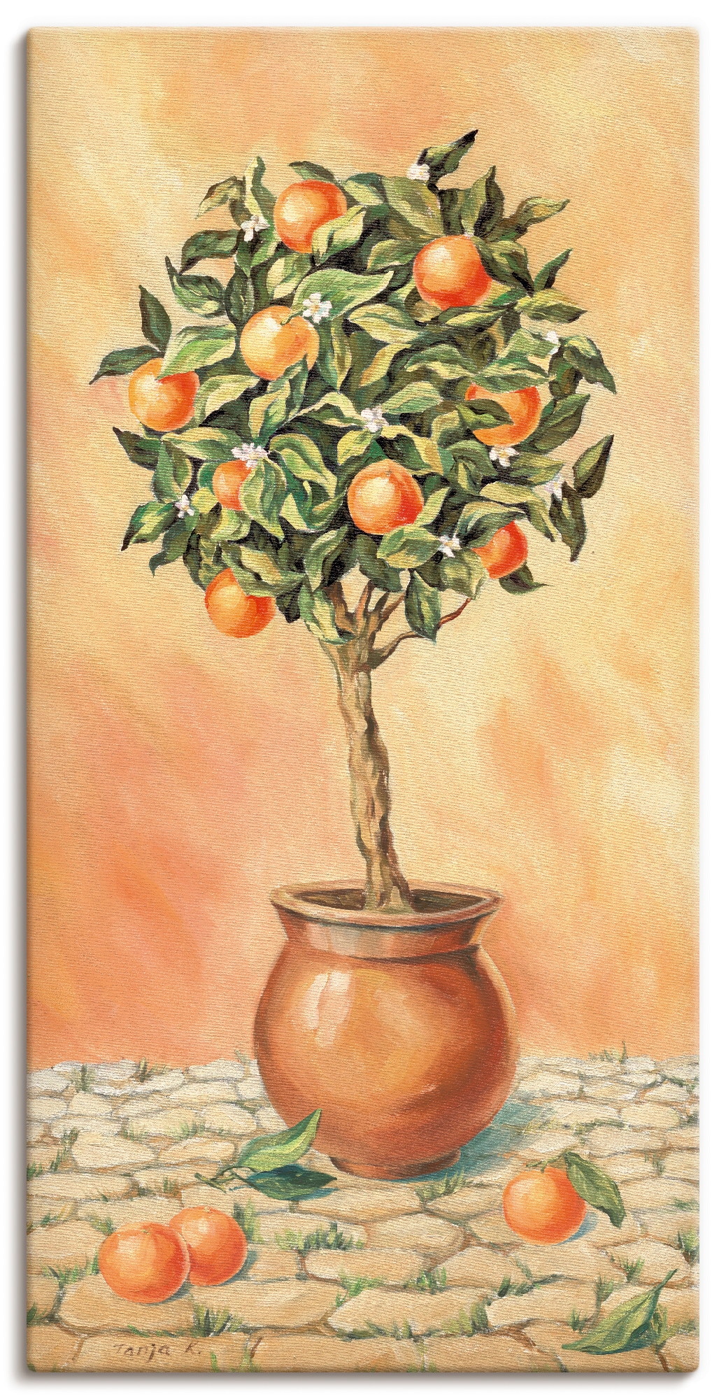 Artland Leinwandbild »Orangenbaum I« Pflanzen 1 Stk. tlg. als Alubild, Outdoorbild, Leinwandbild, Wandaufkleber, versch. Grössen
