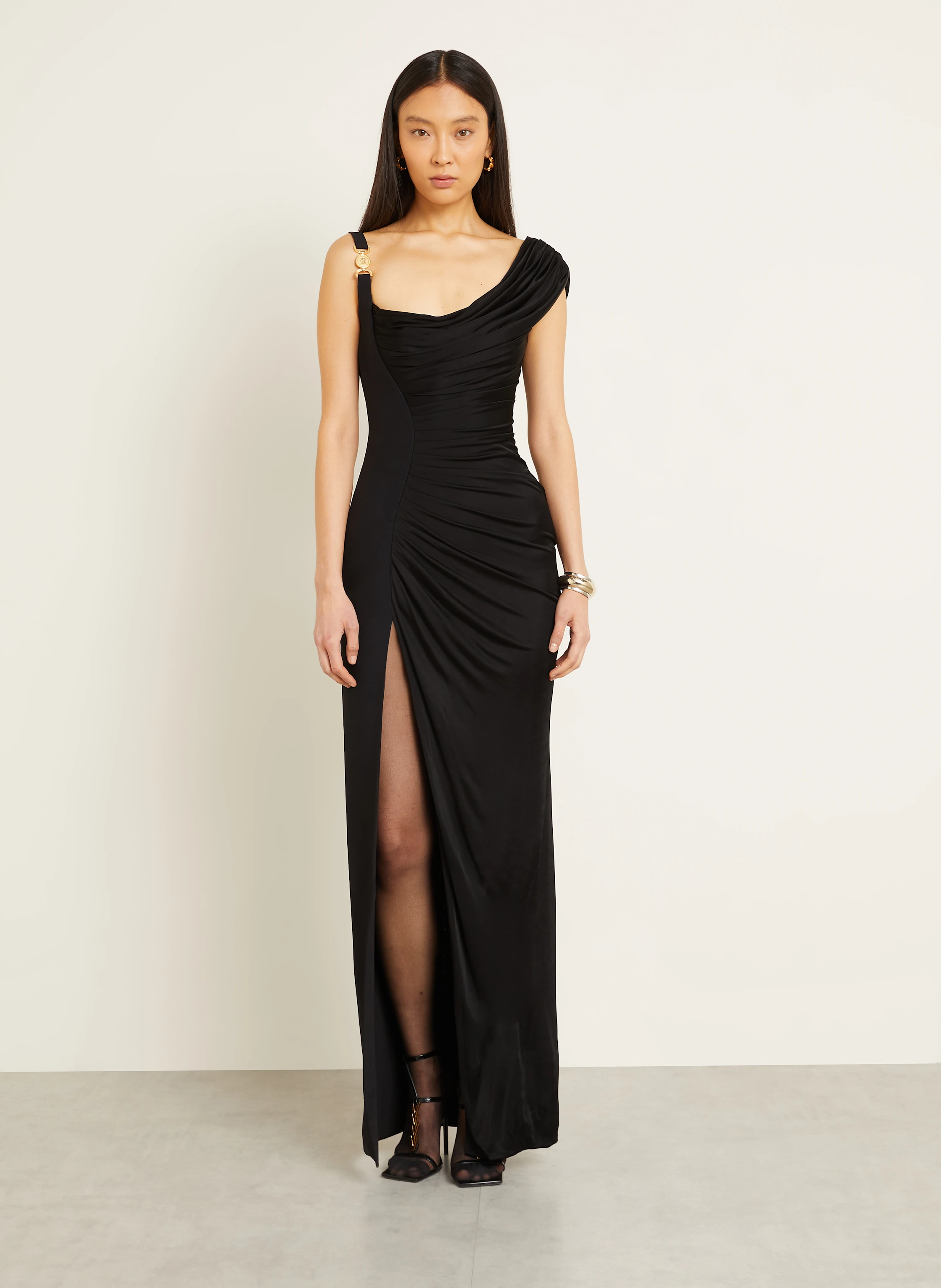 VERSACE Kleid im Materialmix