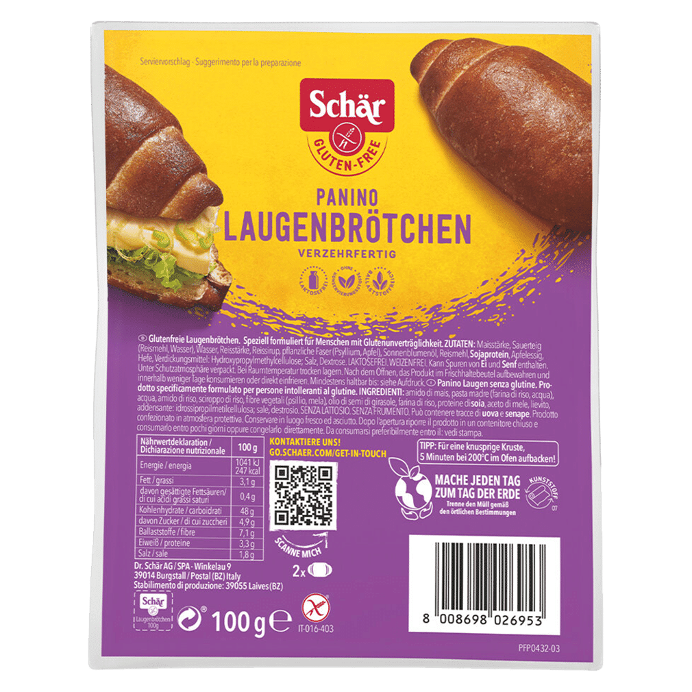 SCHAER Laugenbrötchen glutenfrei 100 g