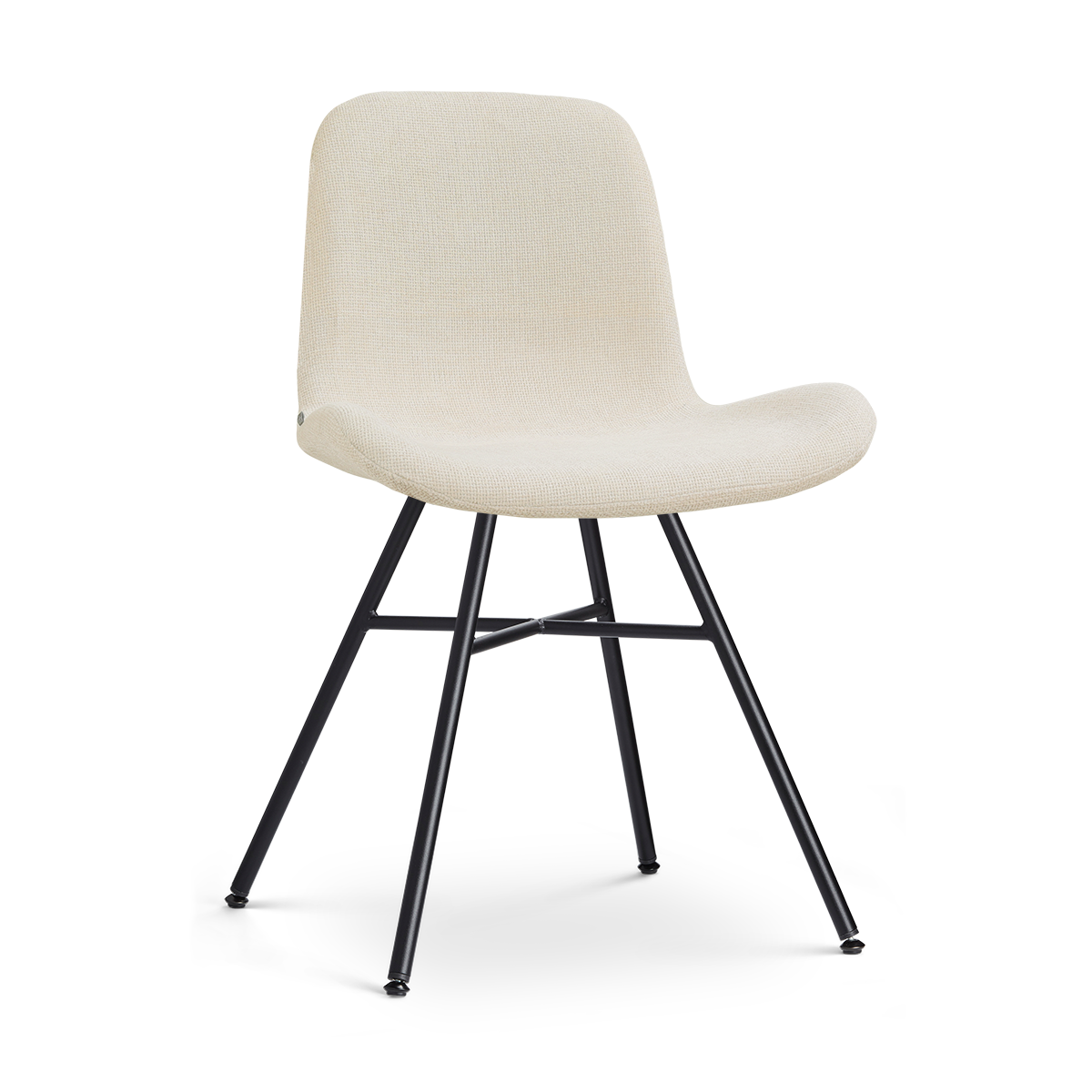 Eetkamerstoel Noa-Fé  zwart onderstel cottonbeige