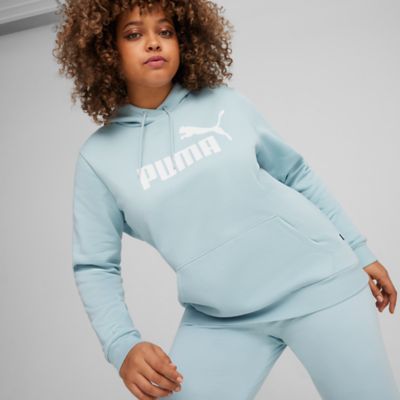 PumaESS Logo Hoodie FL - hellblau