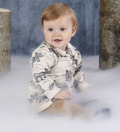 En Fant Kjole - Beige m. Print
