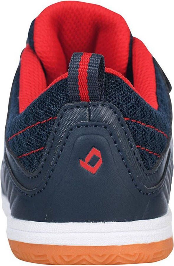 Brabo Velcro Indoor Hockeyschoenen Kinderen Navy Red