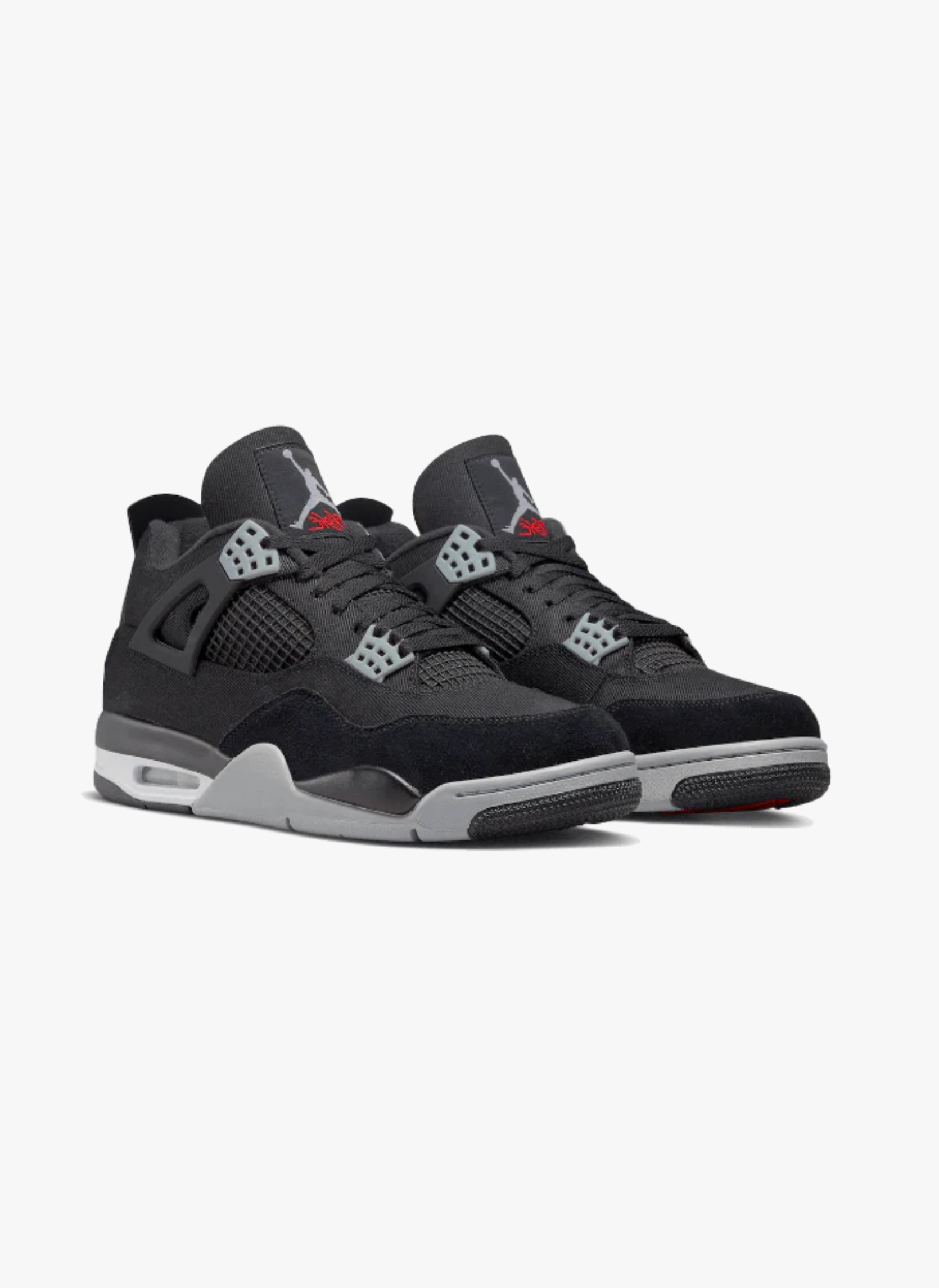 AIR JORDAN 4 - Air jordan 4 black canvas (gs) | Noir