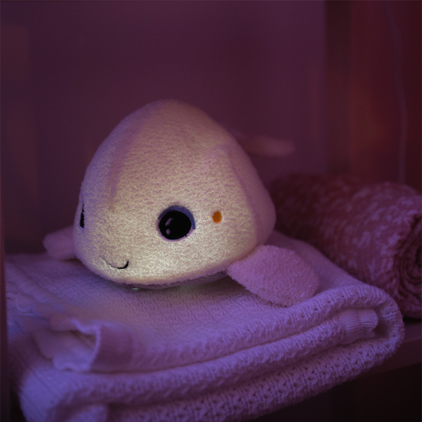 Béluga peluche veilleuse & bruits blancs