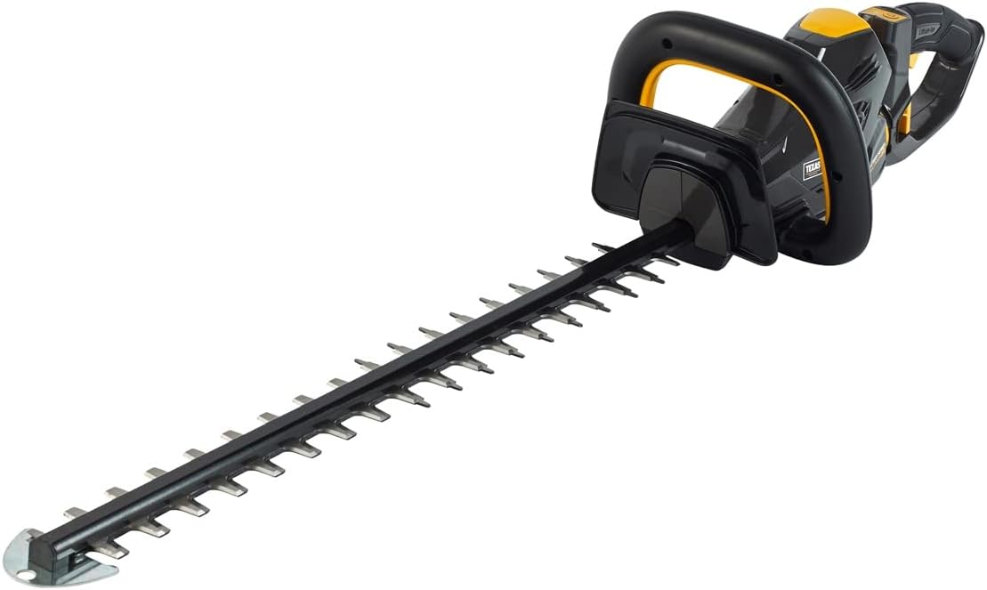 TEXAS HTZ 5800 Akku Heckenschere (58 Volt, 65 cm Schwertlänge, 22 mm Schnittstärke, drehbarer Handgriff, ohne Akku und Ladegerät)