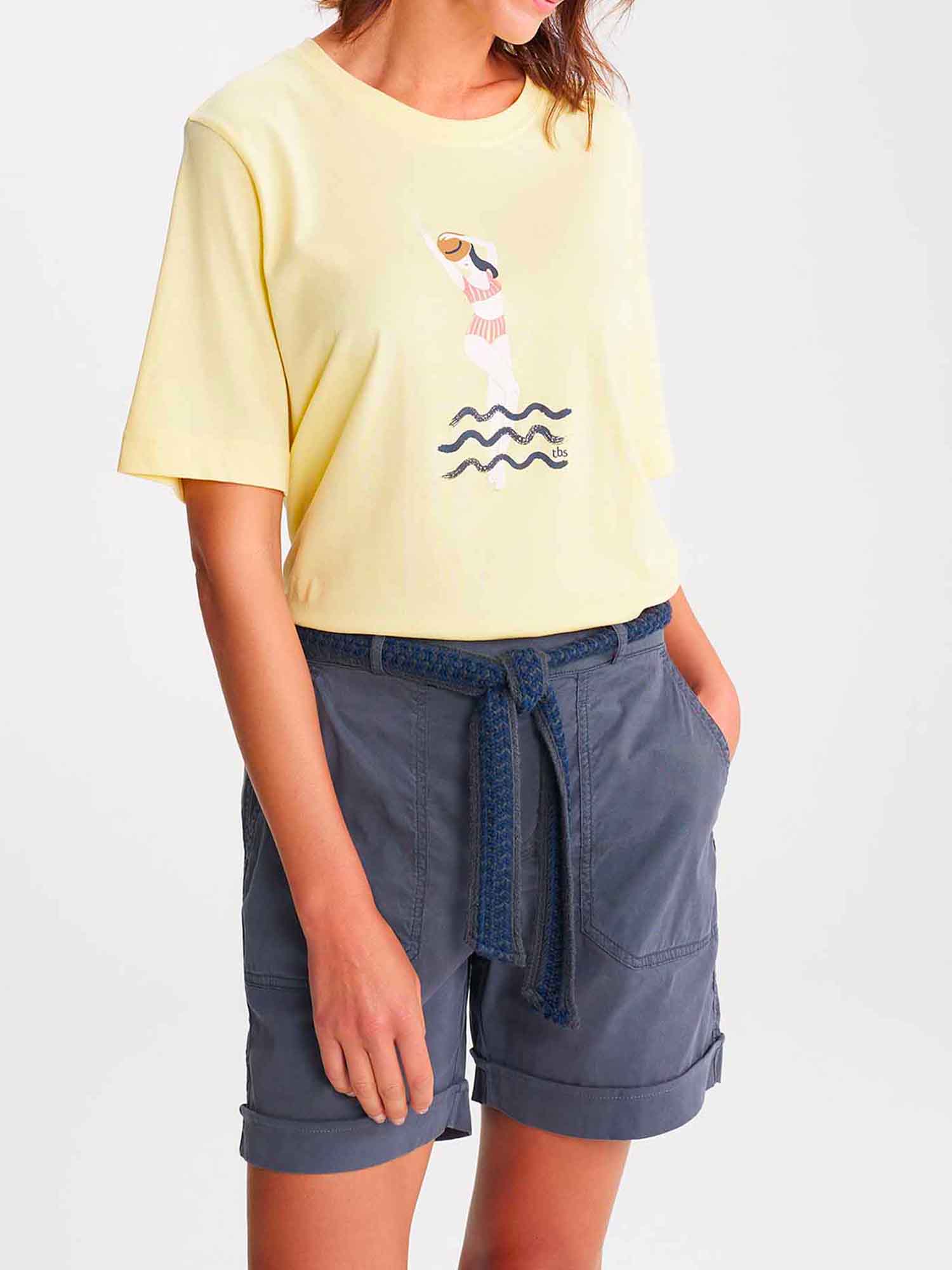 Tee Shirt Femme Coton Biologique Jaune