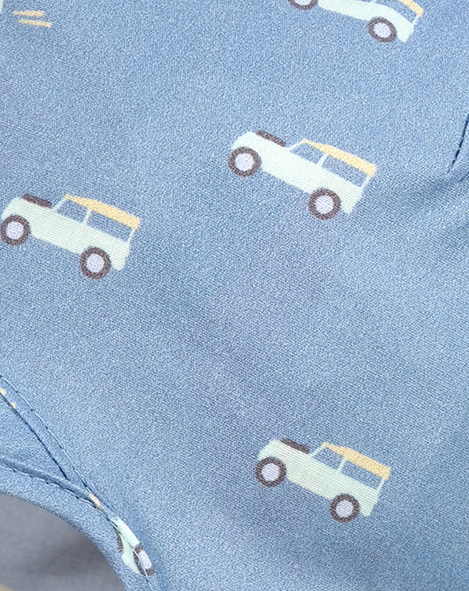 Baby-Schildmütze SAFARI JEEP mit Nackenschutz in denim
